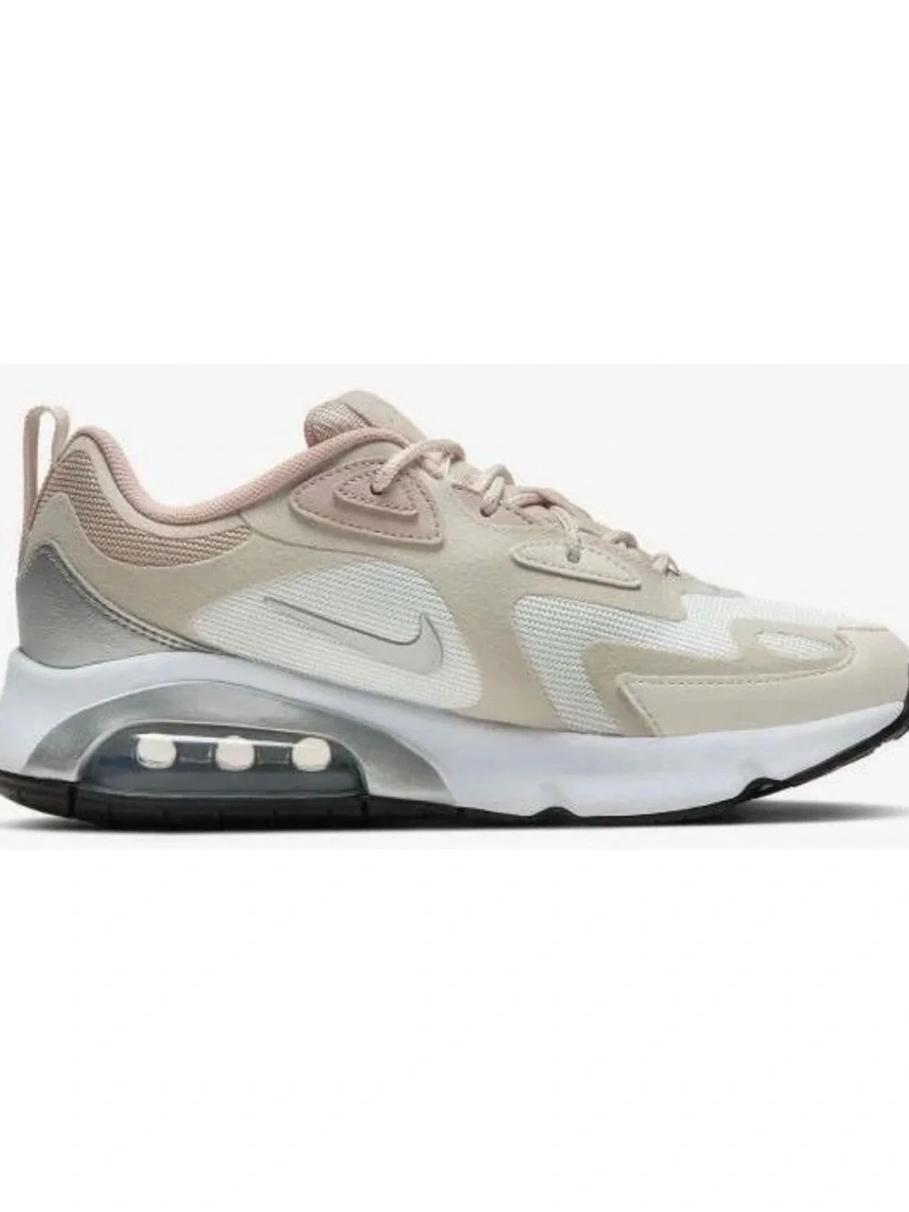 Nike Women’s Air Max 200 Neutral Tan White Running Shoe Wmn’s Sz 12 = 10.5 Men’s